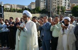 نماز شکرانه عید فطر ۳ هزار نمازگزار در رودهن/ مدیح: تنها راه نجات امت رعایت تقوای الهی است+ تصاویر