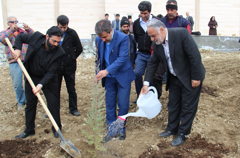 غرس ۲۵۰ اصله نهال در دانشگاه آزاد اسلامی رودهن/ دانشگاه آزاد رودهن پایلوت درختکاری در شهرستان دماوند
