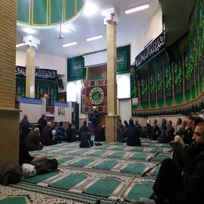 آیین سوگواری بانوی دو عالم در مسجد الزهرا(س) شهر پردیس