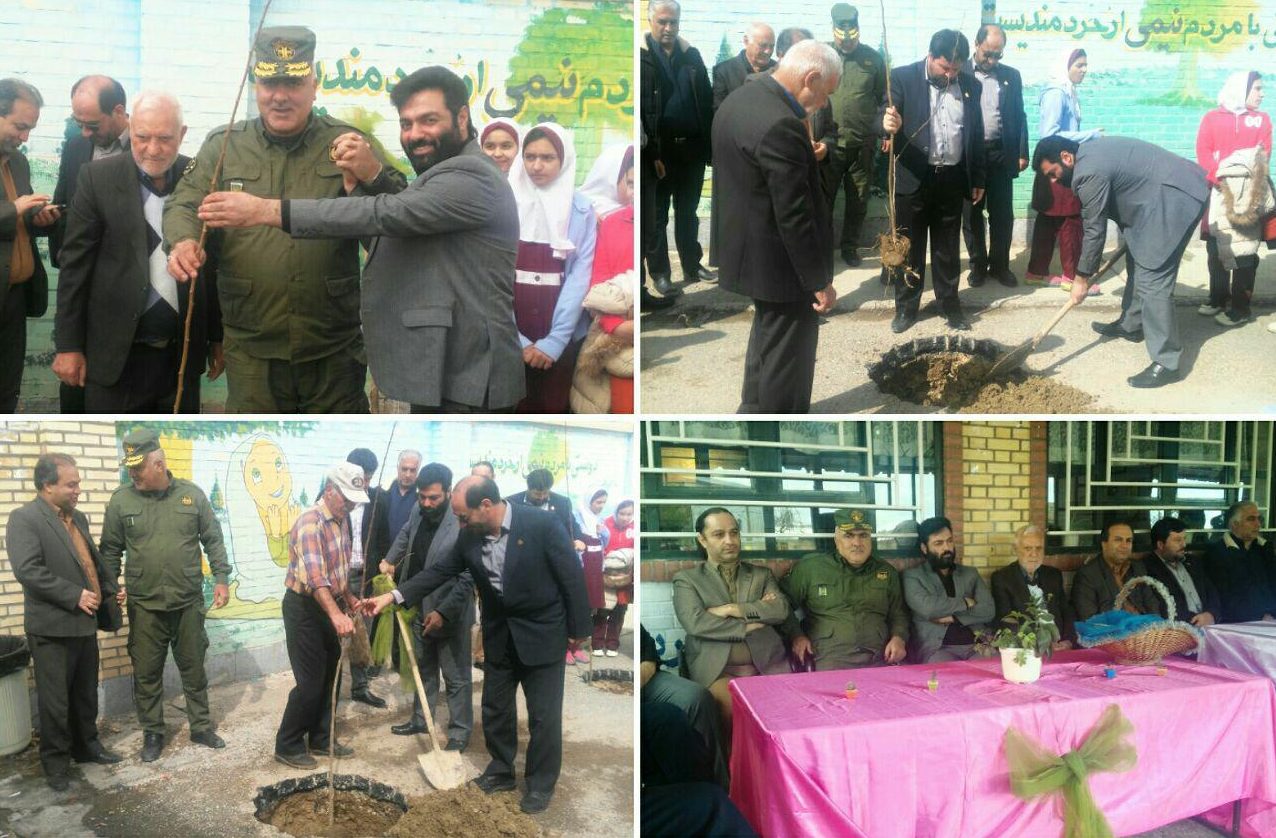 توزیع ۱۰ هزار اصله نهال در واحدهای آموزشی دماوند/ کاشت یک‌هزار اصله درختچه برای نخستین بار در دماوند/ پیگیری ایجاد کمربند سبز در اطراف چشمه‌اعلاء و شبلی+ تصاویر