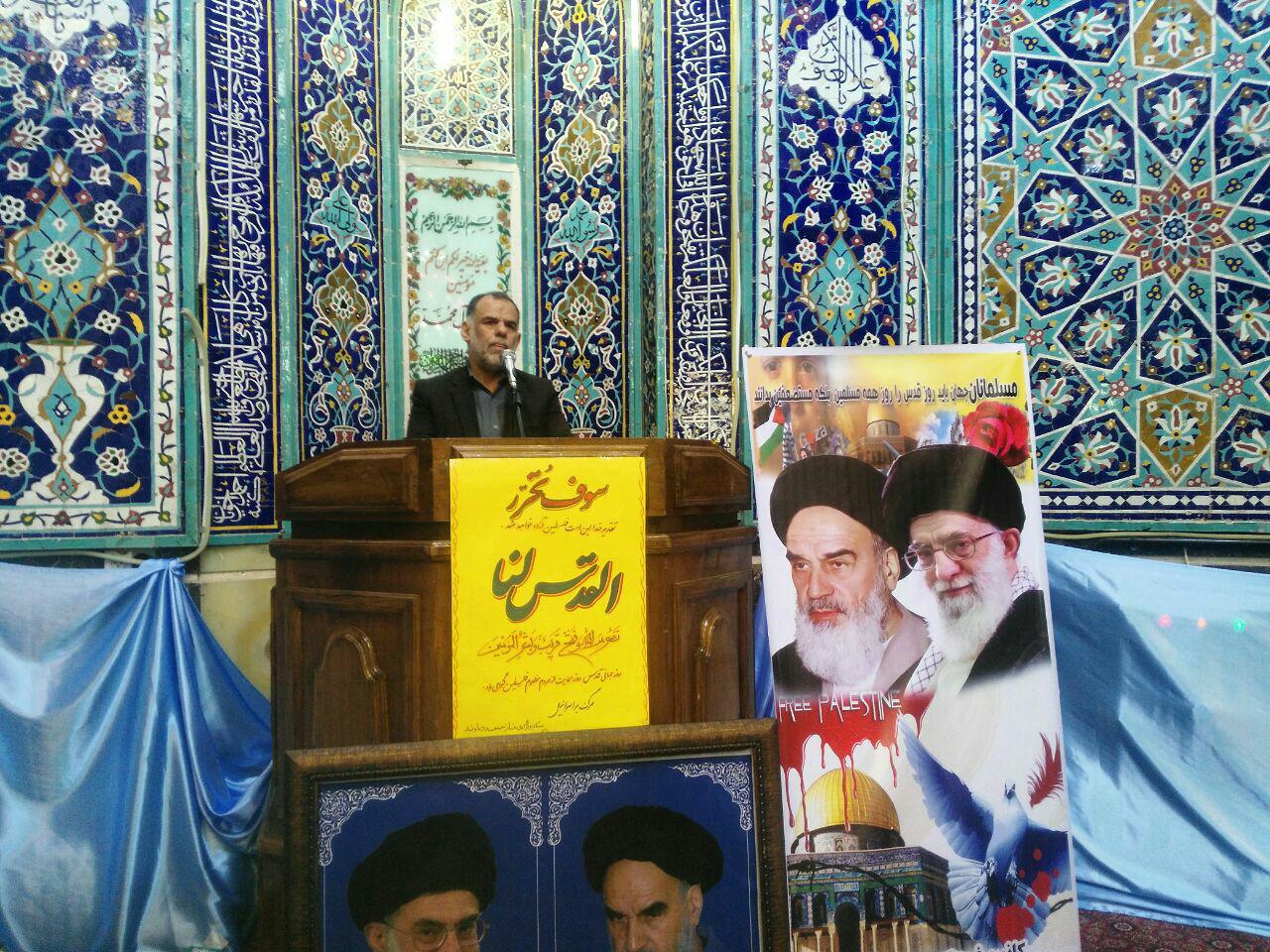 آرمان آزادی قدس پیوست حرکت انقلاب اسلامی است/ تشکیل داعش برای مهار جریان اسلام ناب محمدی(ص) بود