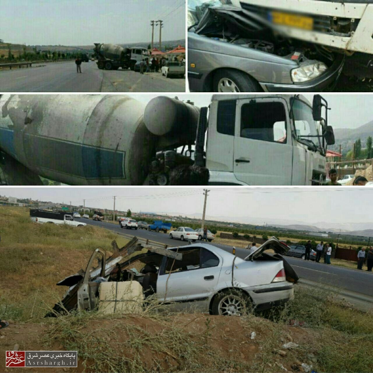 ۶ مصدوم در ۲ سانحه رانندگی در محور دماوند – فیروزکوه/ حال ۲ مصدوم وخیم است