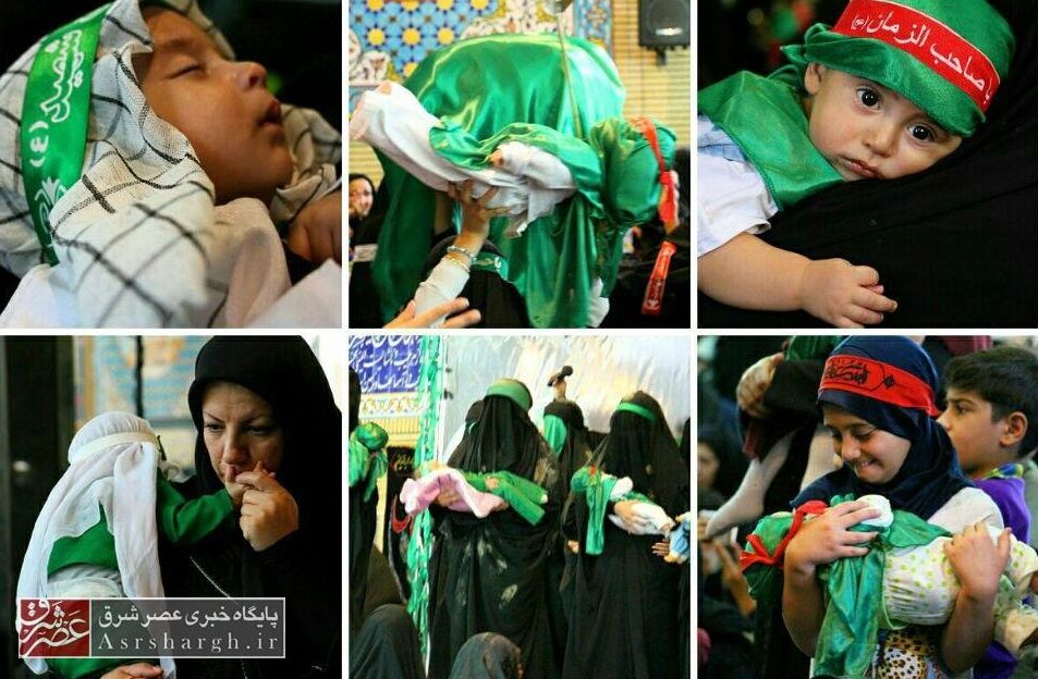 همنوایی شیرخوارگان دماوندی با سرباز شش ماهه کربلا/ نازدانه‌هایی برای «علی اصغر»+ گزارش تصویری