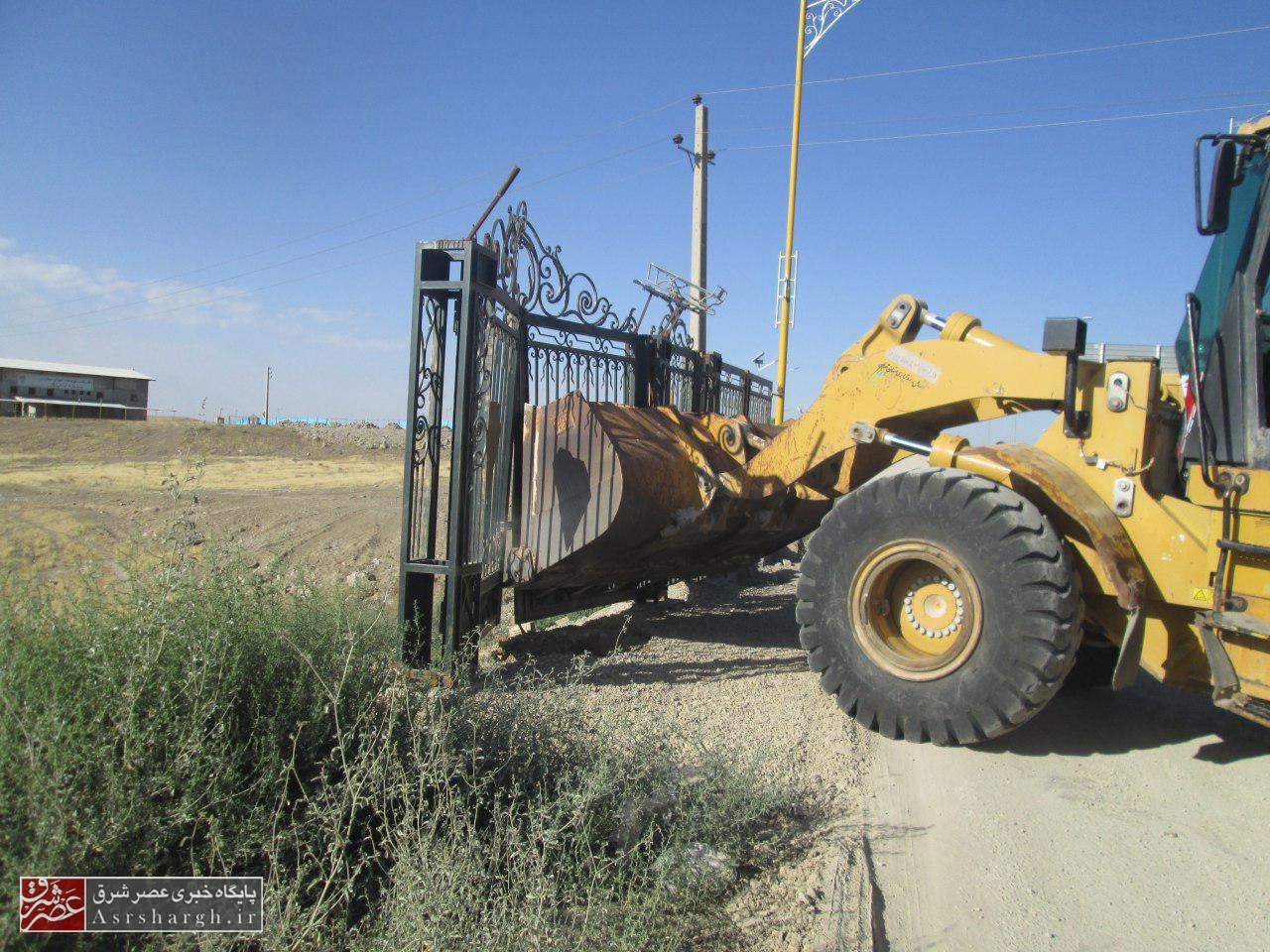 آزادسازی حریم راه‌های حوزه استحفاظی شهرستان دماوند