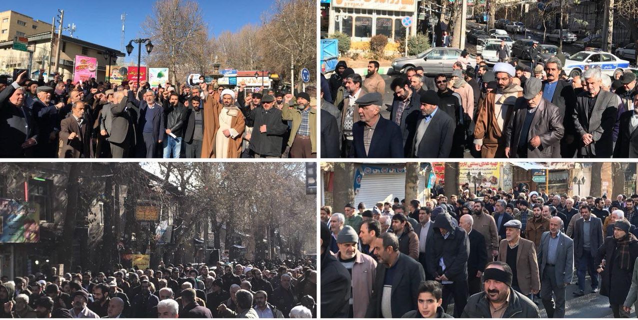 راهپیمایی نمازگزاران دماوندی در اعتراض به اظهارات ترامپ+ تصاویر