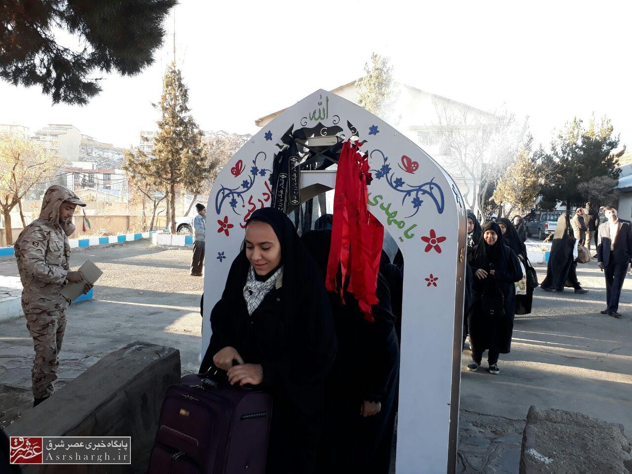 ۱۶۰ دانش‌آموز دختر دماوندی به مناطق عملیاتی جنوب کشور اعزام شدند+ تصاویر