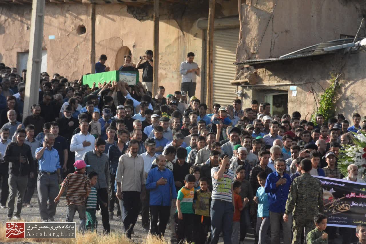 بدرقه سی و نهمین شهید مدافع حرم در شهرستان دماوند/ پیکر مطهر شهید «عصمت ناظری» در آبسرد تشییع شد+ تصاویر