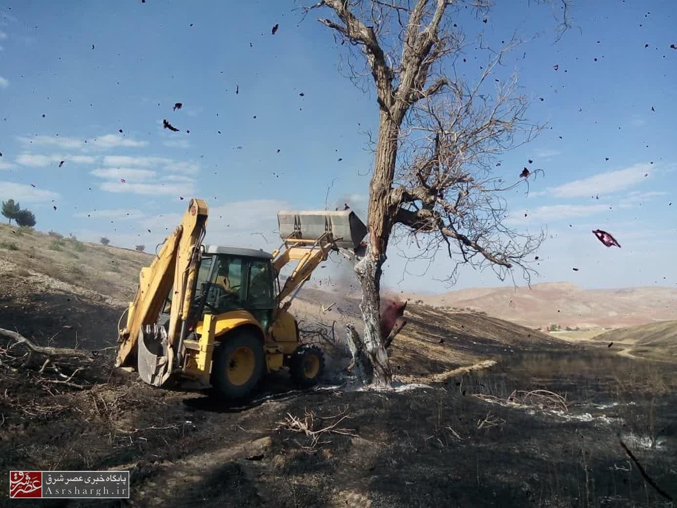 مهار آتش‌سوزی ۲۰ هکتار از مزارع حریم کیلان/ امکانات موجود پاسخ‌گوی اطفای حریق نیست