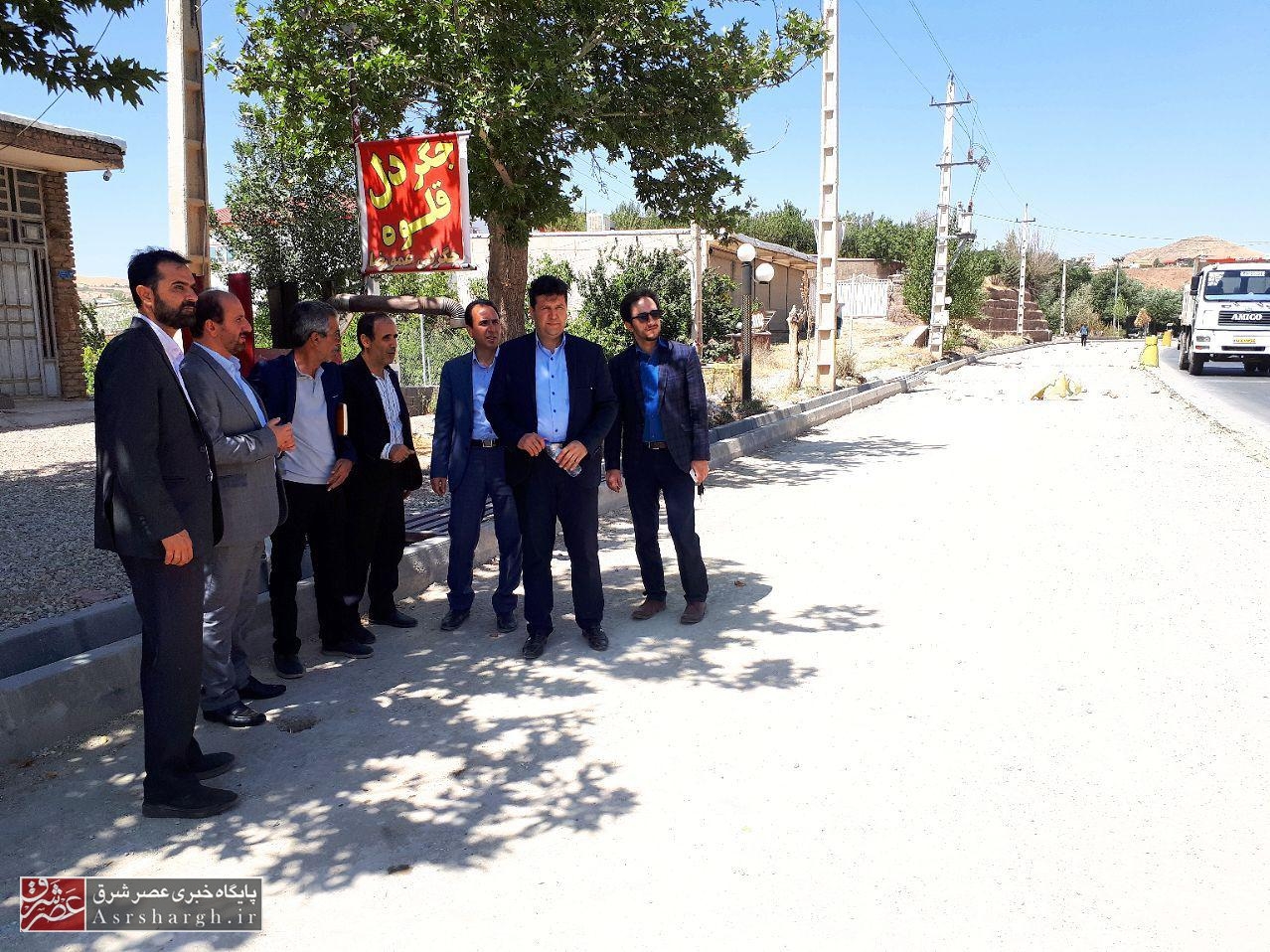 بازدید مسؤولان از پروژه‌های عمرانی شهرداری کیلان/ گودرزی: تاکنون ۷۵۰۰ متر جدول‌گذاری در کیلان انجام شده است+ تصاویر