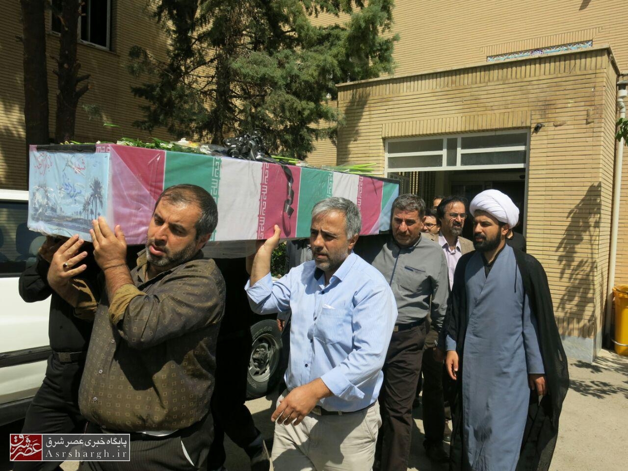 وداع با پیکر مطهر شهید گمنام در شبکه بهداشت و درمان دماوند+ تصاویر