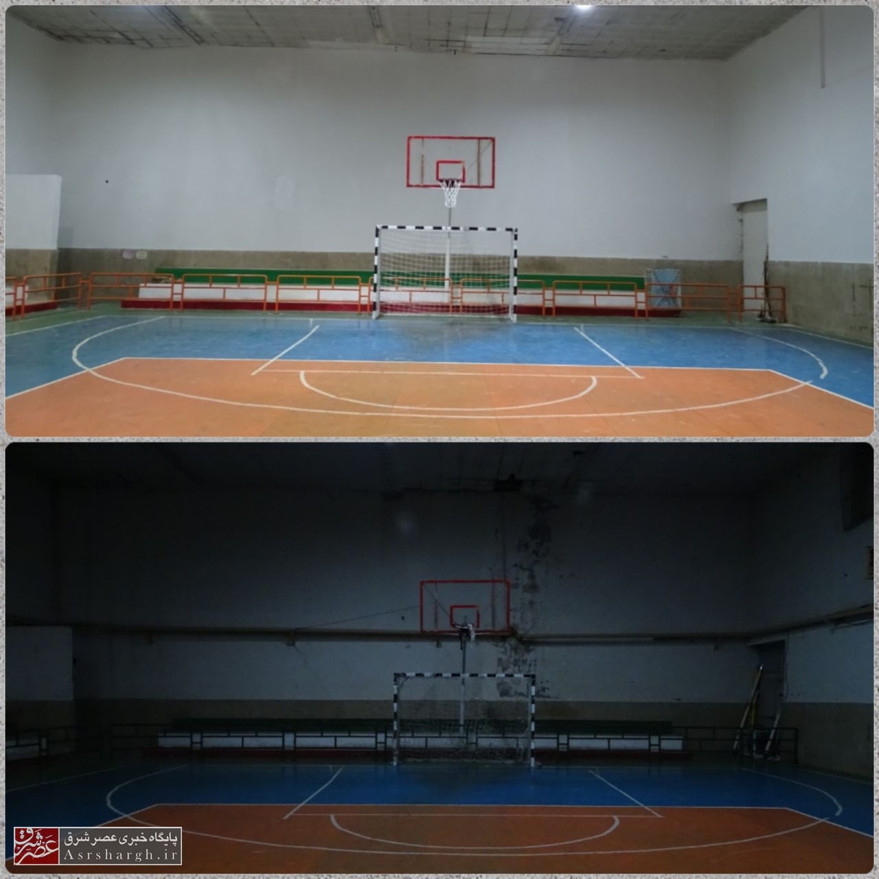 پایان فاز نخست بازسازی سالن ورزشی شهید مدنی شهر دماوند/ تعمیرات و بازسازی مجموعه ورزشی شهید مدنی در ۵ فاز انجام میشود+ تصاویر