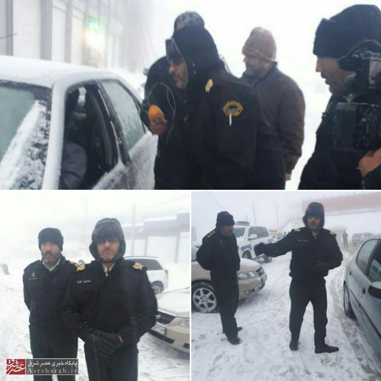 وقوع برف و کولاک در محورهای هراز و فیروزکوه/ امکان تردد در محور هراز وجود ندارد