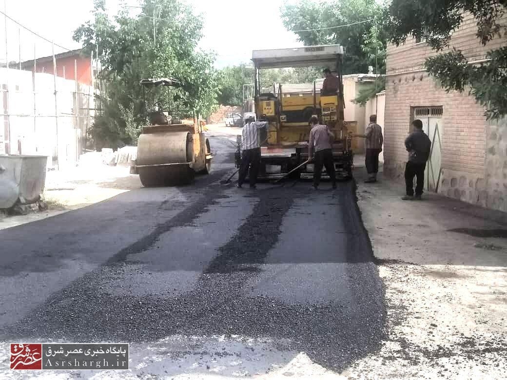 اجرای عملیات آسفالت مکانیزه معابر در شهر کیلان+ تصاویر