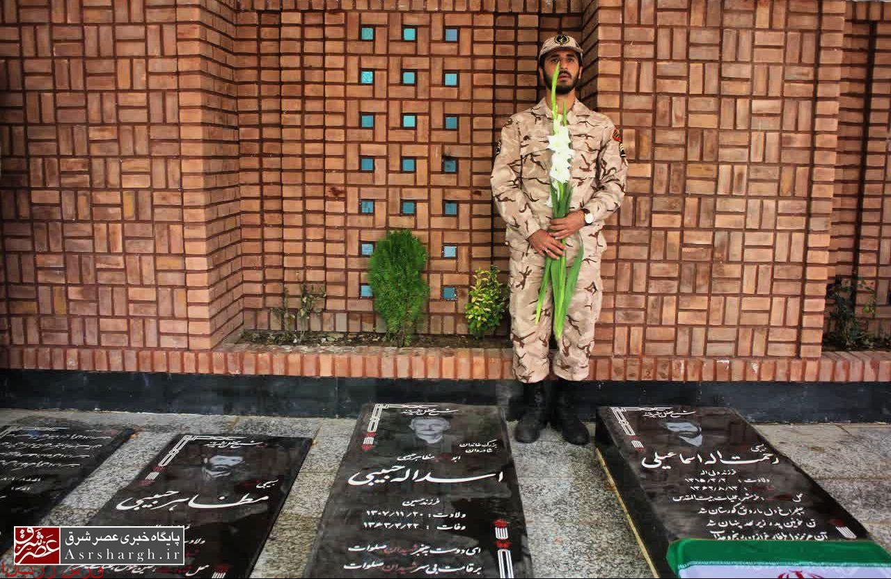 گزارش تصویری| عطرافشانی و گلباران گلزار شهدای دماوند