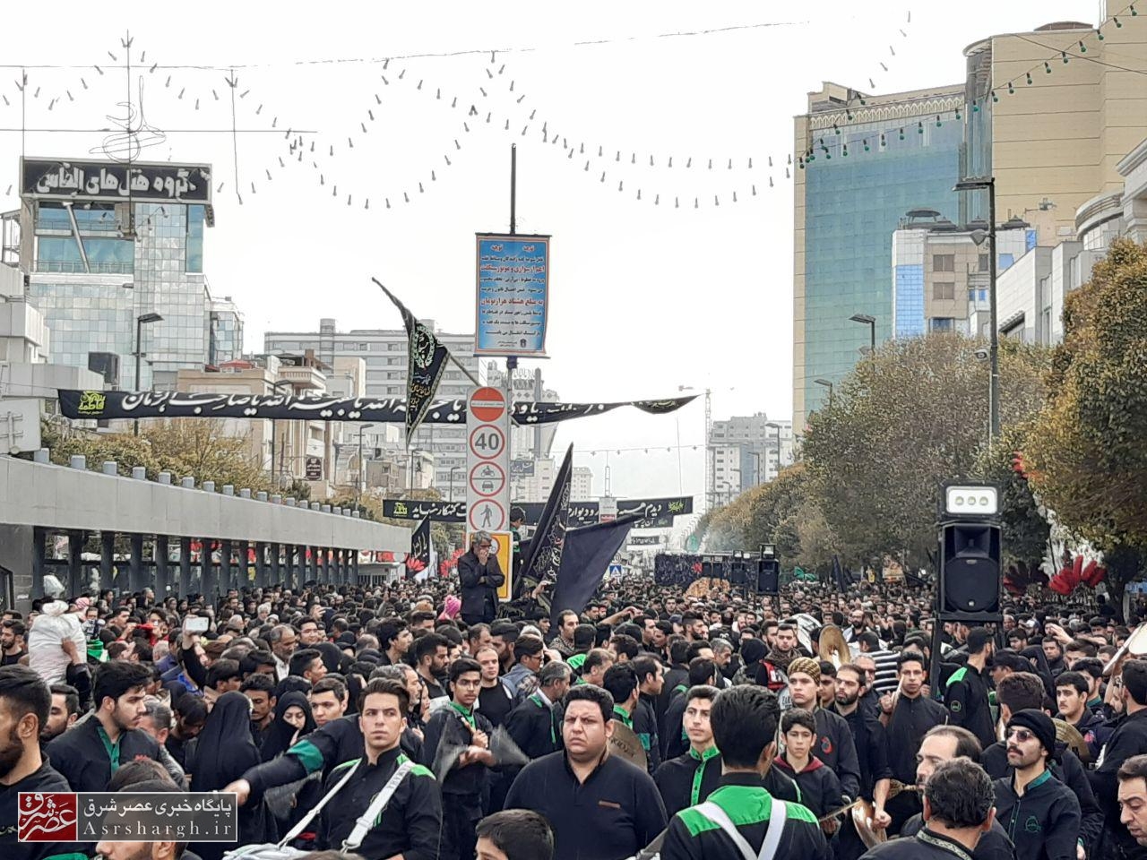 فیلم| میدان فلکه آب مشهد؛ جلوهگاه شکوه عزاداران دماوند