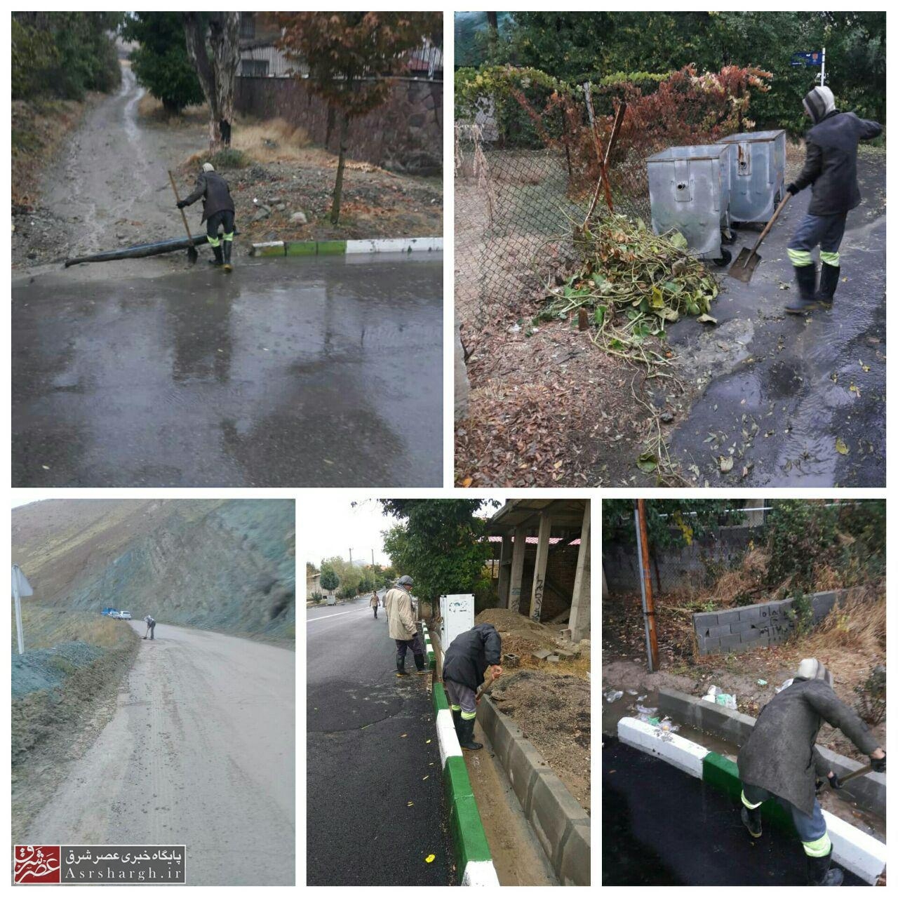 اجرای طرح رفع آب‌گرفتگی معابر در شهر کیلان+ تصاویر