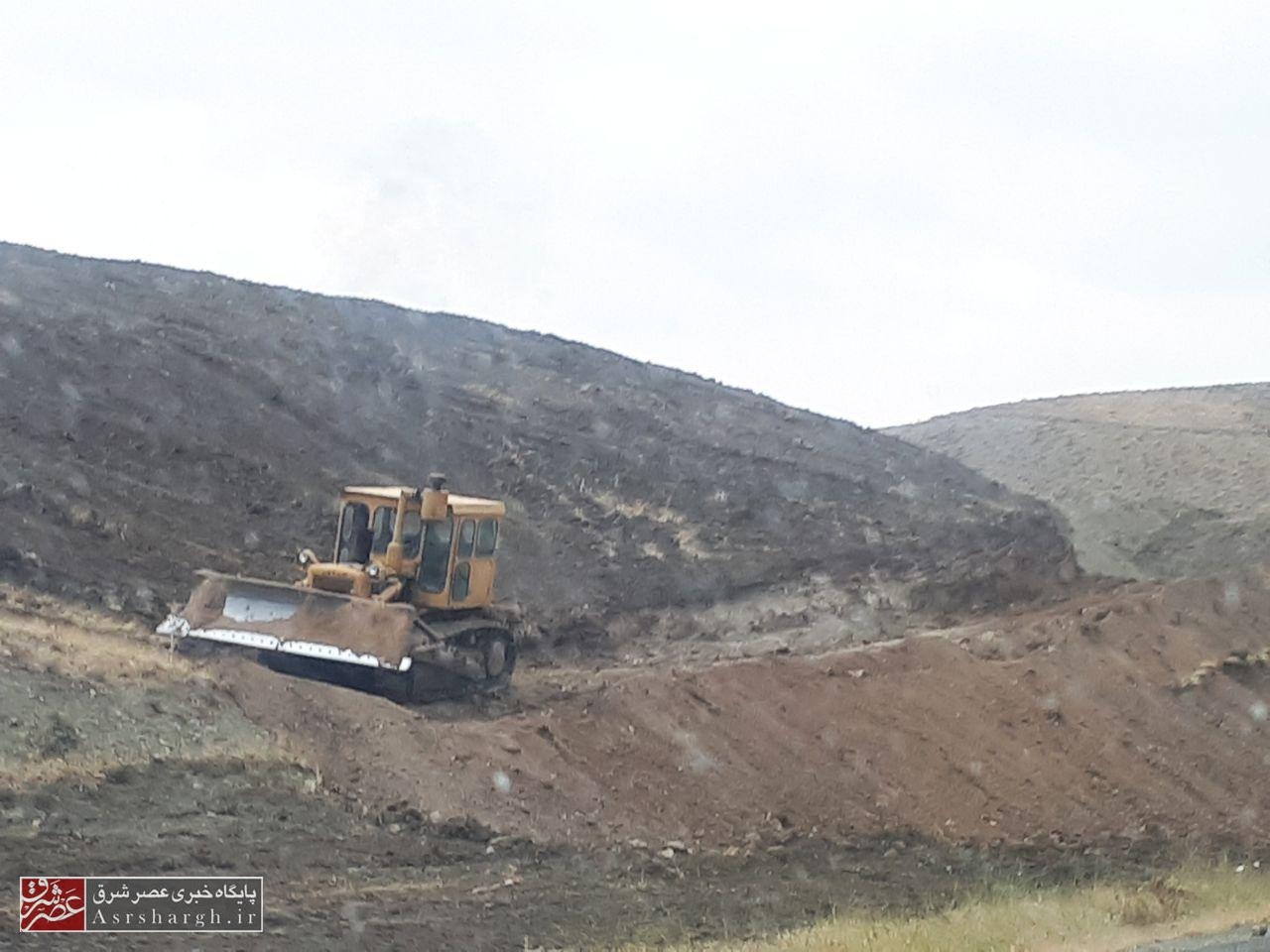 توقف عملیات خاکبرداری و تخریب ۵ مورد دیوارکشی غیرمجاز در وادان+ تصاویر