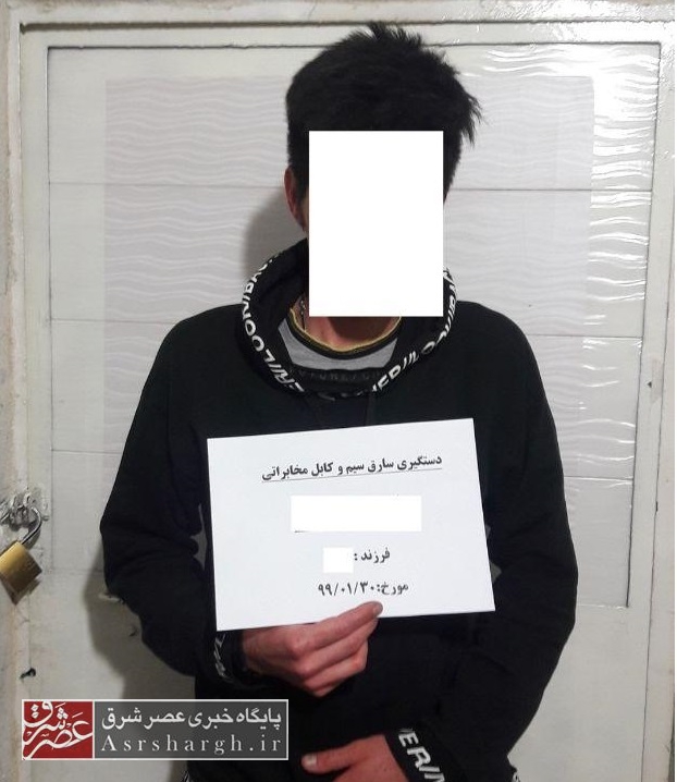 دستگیری سارق تجهیزات مخابراتی با ۵ فقره سرقت در دماوند