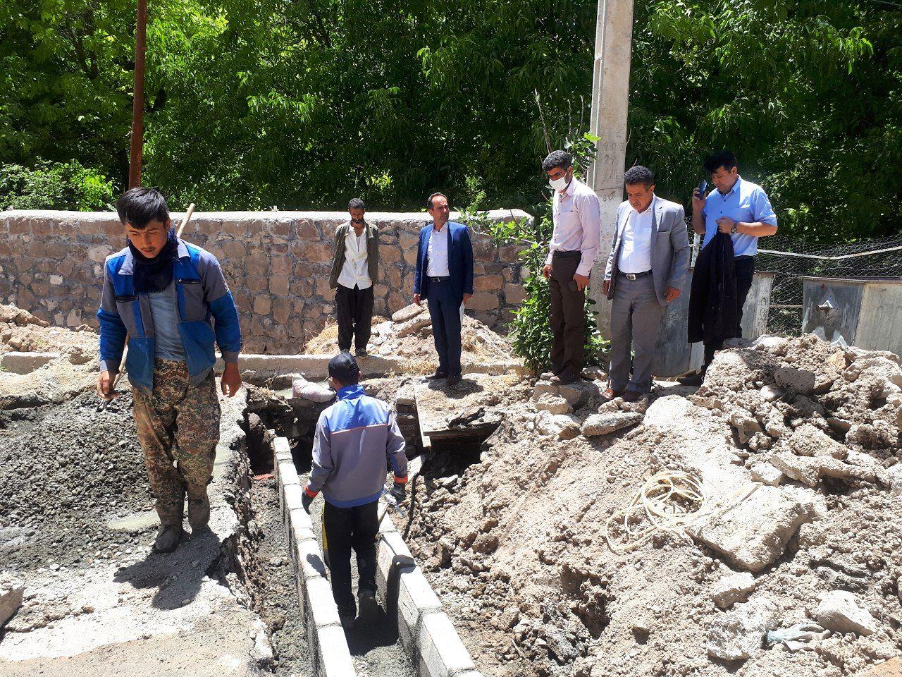 بازدید اعضای شورای اسلامی از پروژه‌های عمرانی شهر کیلان