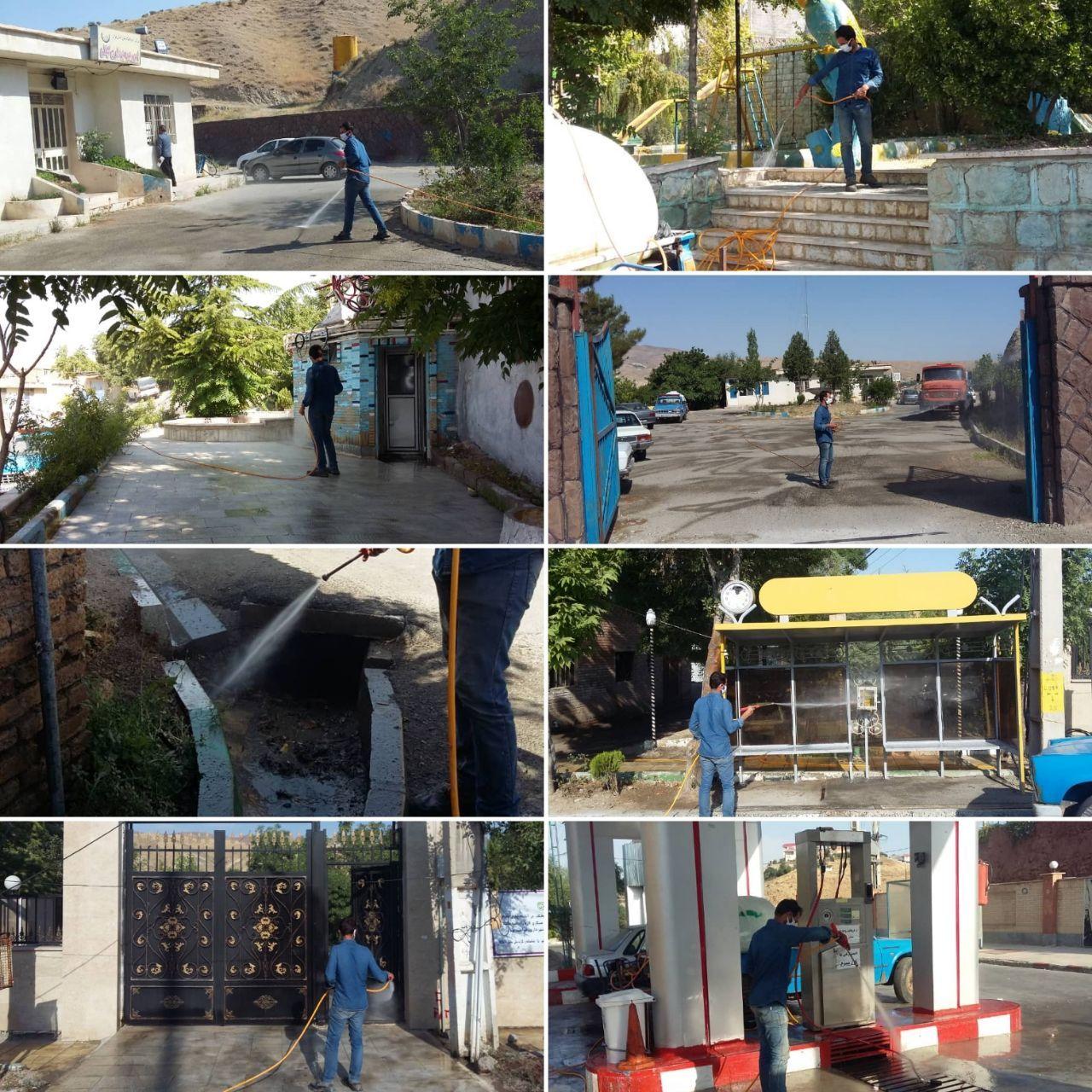 تداوم مبارزه علیه کرونا در شهر کیلان