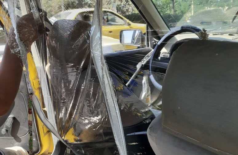 توزیع ۵۰۰ کاور جداکننده راننده و مسافر در دماوند