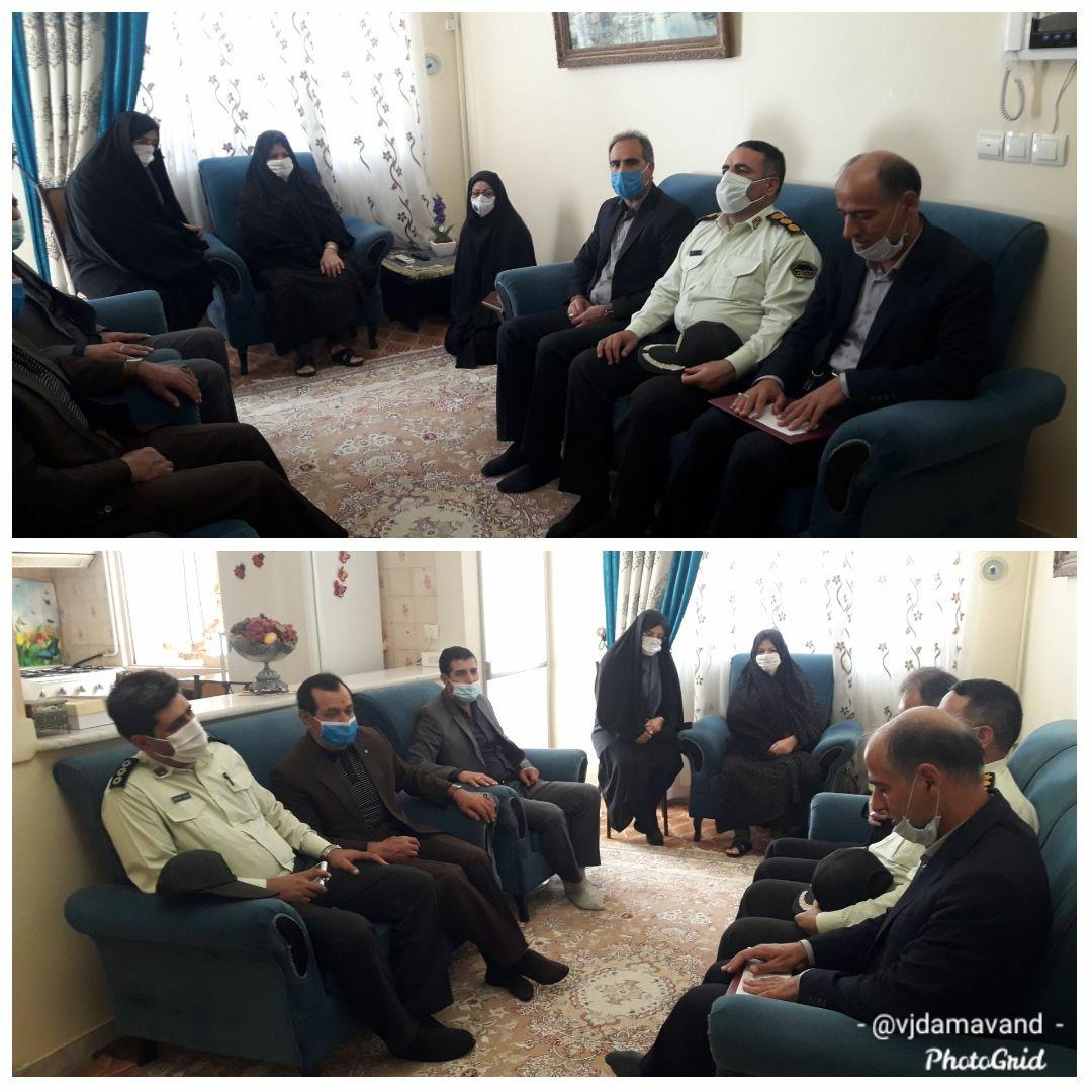 دیدار مسئولان با ۳ خانواده معظم شهید ورزشکار در دماوند