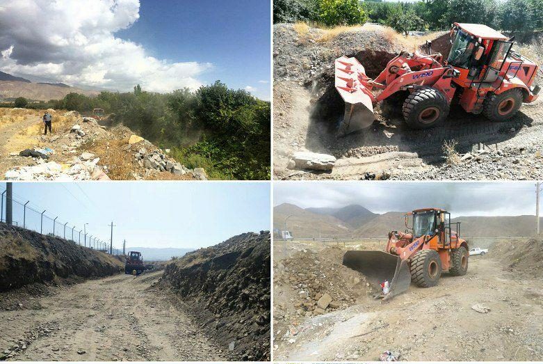 بازگشایی حدود ۲.۵ هکتار از مسیل خسروان – آئینه‌ورزان