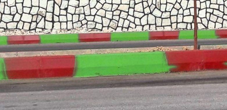 ماجرای رنگ‌های جداول بلوار شورای شهر دماوند چیست؟+ تصاویر