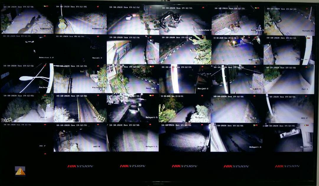 چتر دوربین‌های حفاظتی روستای «خرمده» با نصب ۶ دوربین مداربسته جدید کامل شد