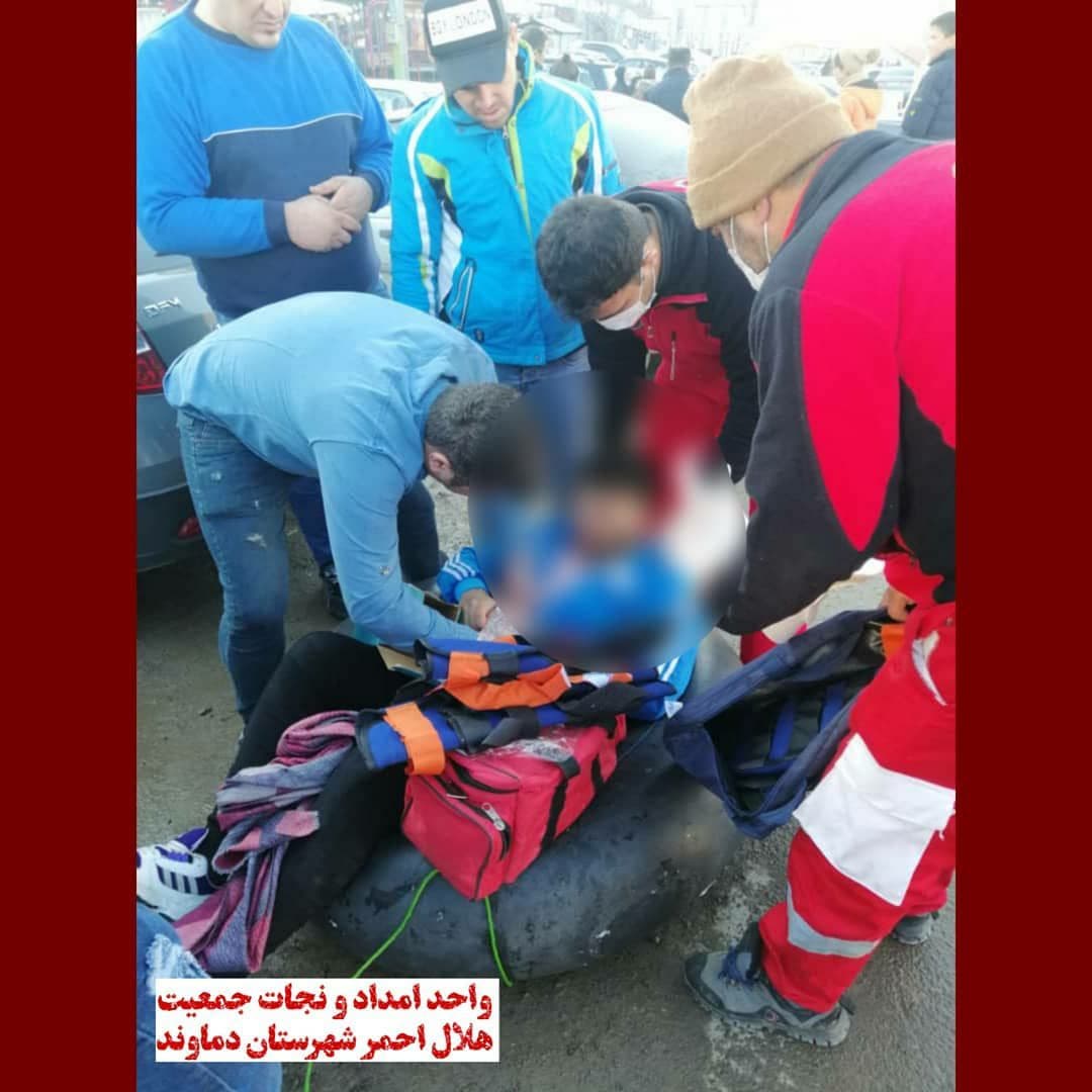 آسیب‌دیدگی فرد ۲۳ ساله در حین تفریحات زمستانه در اطراف پیست اسکی آبعلی