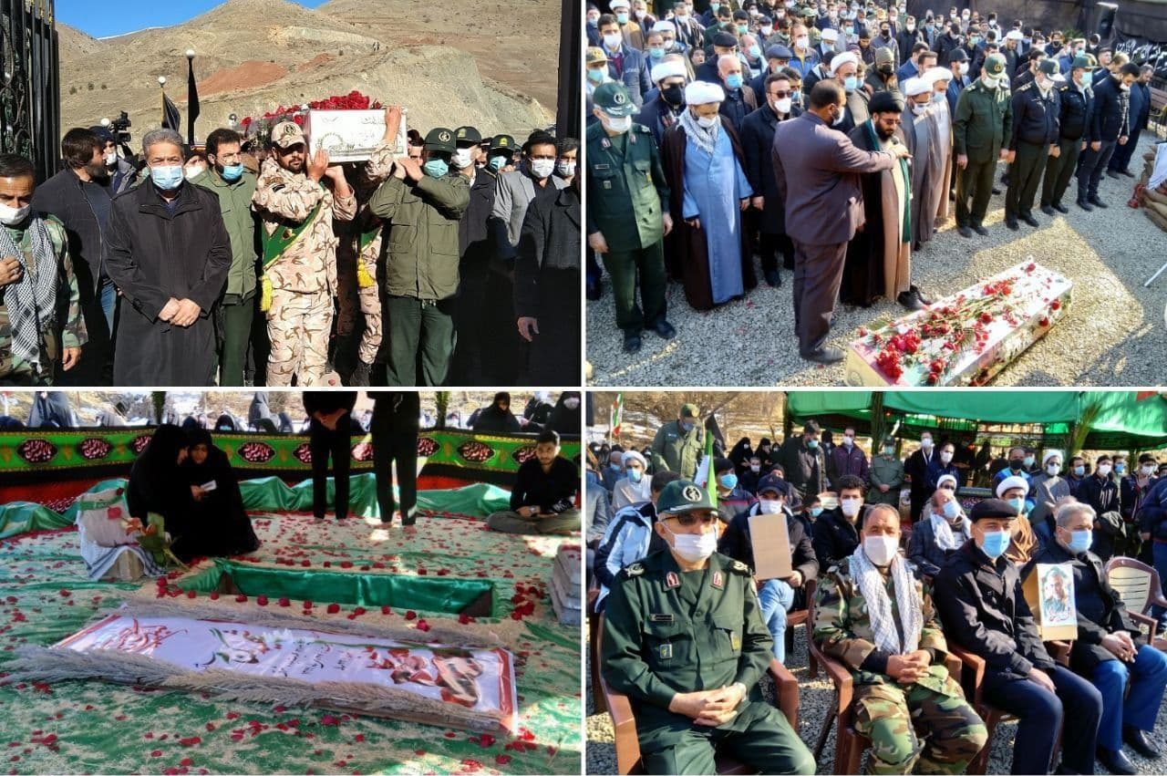 تشییع و خاکسپاری پیکر مطهر شهید گمنام در اردوگاه سیدالشهدا(ع) شهر آبعلی