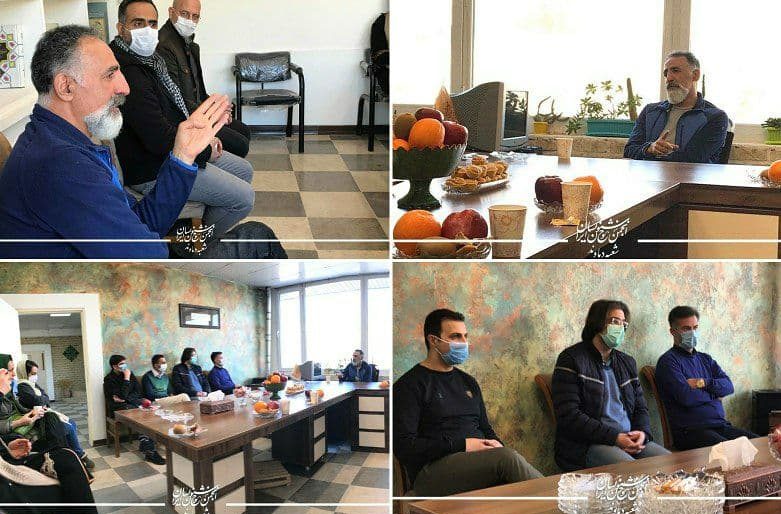 حضور «استاد عینالدین صادقزاده» در جمع خوشنویسان دماوند