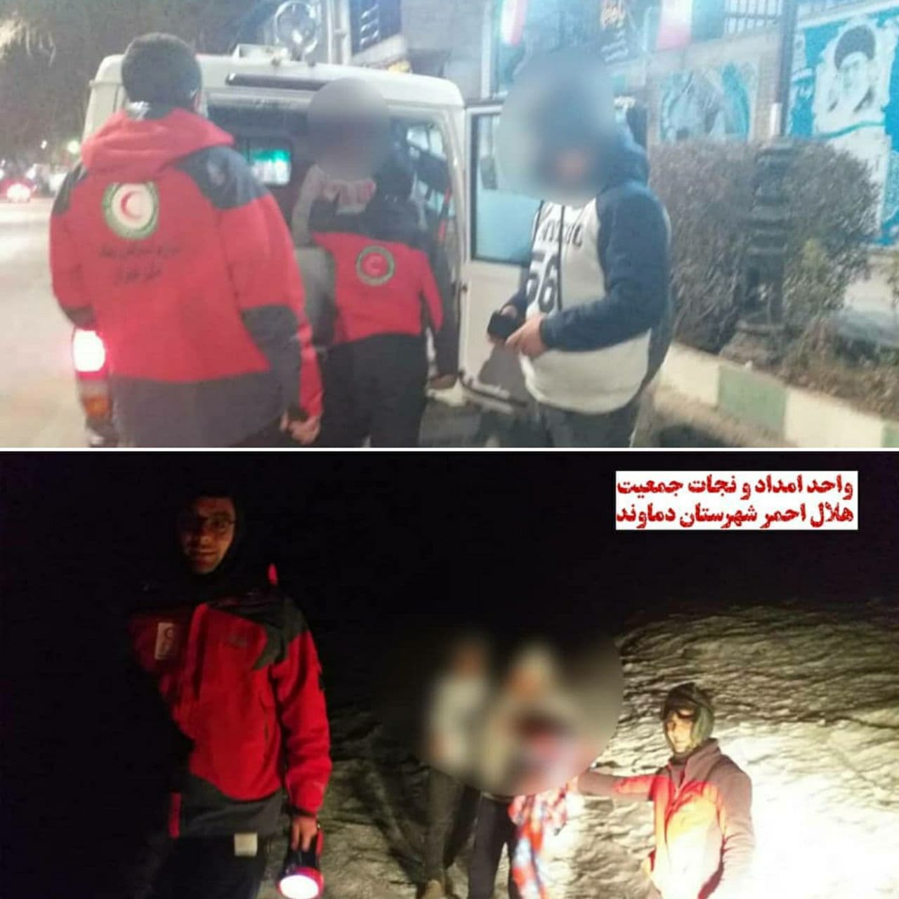 نجات ۲ سرنشین خودروی پاترول در مسیر دریاچه تار دماوند