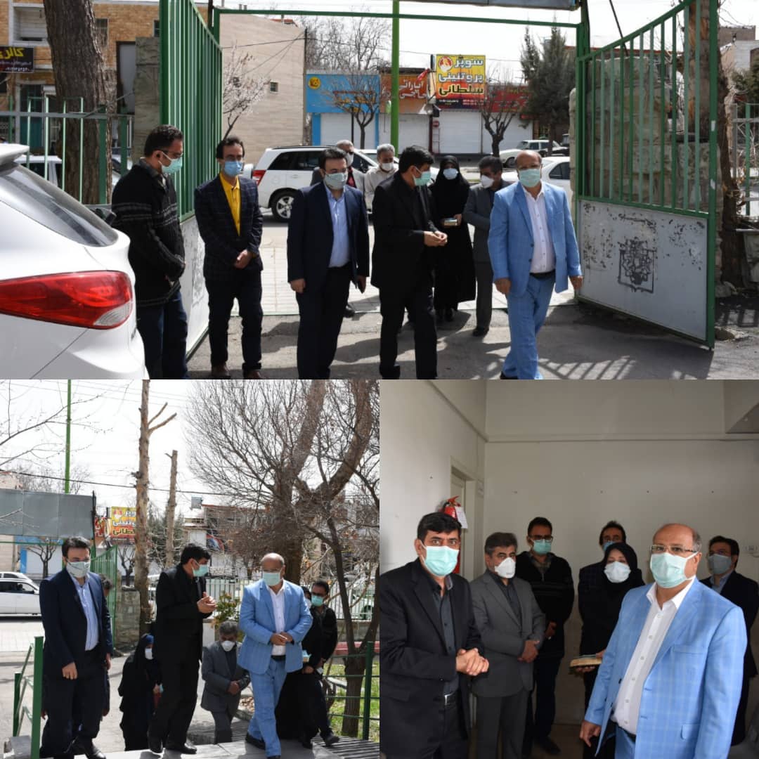بازدید فرمانده ستاد مدیریت کرونا تهران از مراکز غربالگری کرونا در دماوند