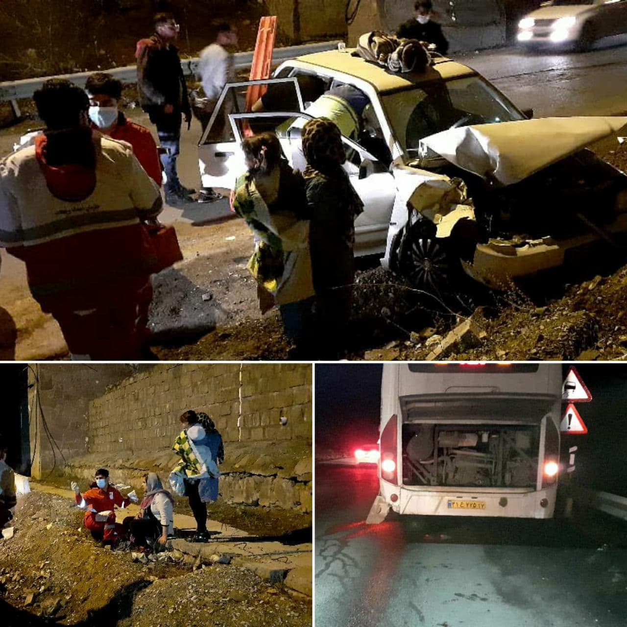 برخورد اتوبوس و پراید در محور هراز ۴ مصدوم برجای گذاشت