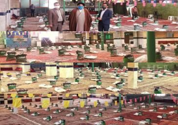 توزیع ۱۰۰ بسته معیشتی نیازمندان در شهر آبسرد