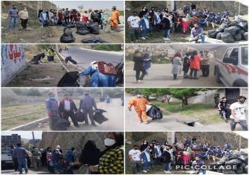 مناطقی از شهر رودهن پاکسازی شد