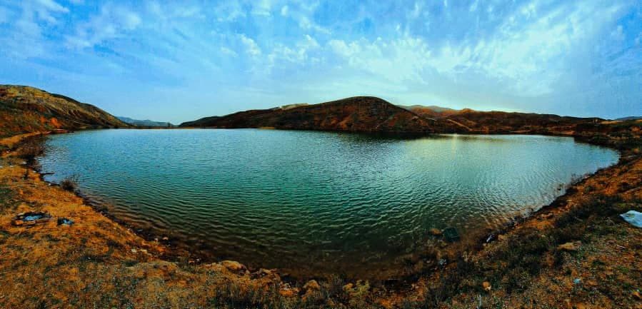 عکس| نمایی زیبا از سد خاکی روستای «زیارت» دماوند