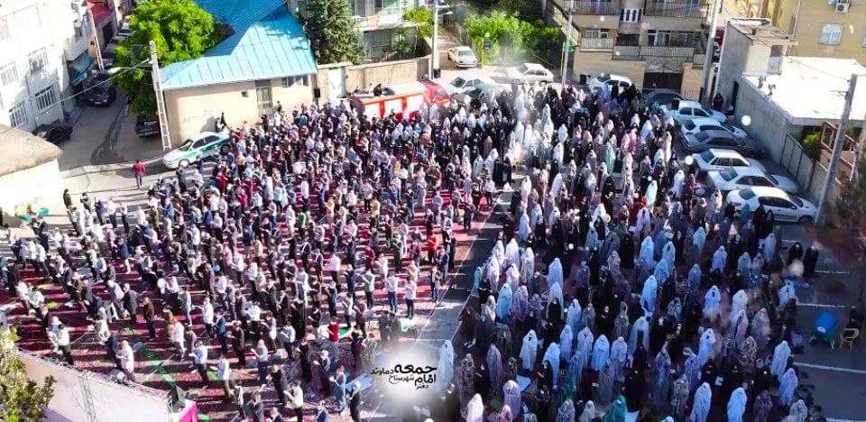 اقامه نماز بندگی در دماوند+ فیلم و عکس