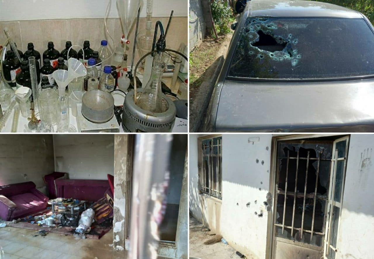 انهدام آشپزخانه تولید مواد مخدر در دماوند/ درگیری مسلحانه با ۴ زخمی/ ۱۰۰ کیلو هروئین کشف شد+ فیلم