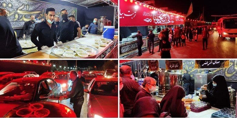 فیلم| حال و هوای شب اربعین حسینی در دماوند/ حسرت خادمان موکب دماوند ۲ ساله شد