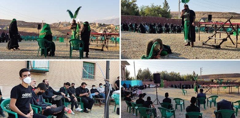 مراسم تعزیه‌خوانی شهادت حضرت عباس (ع) در روستای وادان
