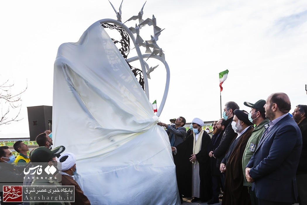 رونمایی از اِلمان «شهید فخری‌زاده» در آبسرد/ فرزند شهید فخری‌زاده: از مردم آبسرد سپاسگزاریم/ موزه شهید فخری‌زاده در آبسرد ساخته می‌شود+ گزارش تصویری