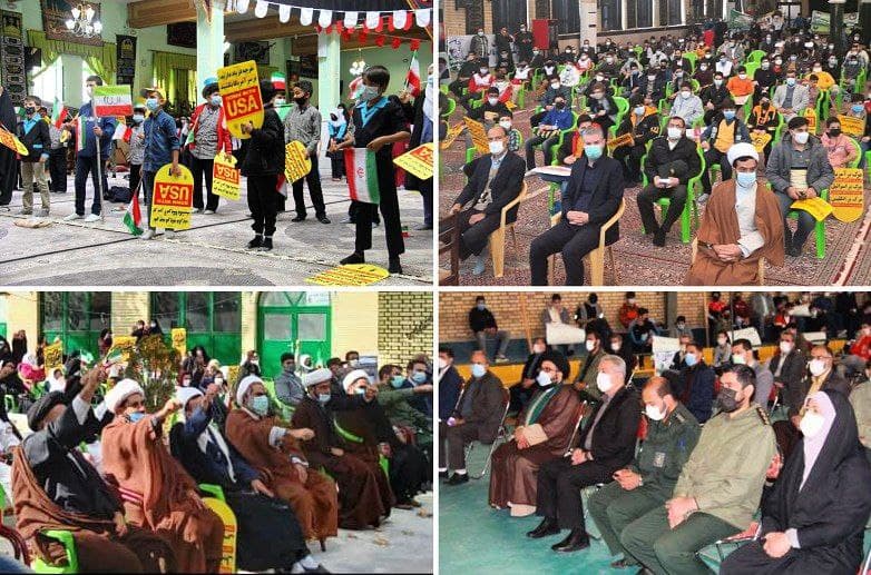 اجتماع بزرگ مردم شهرستان دماوند در ۱۳ آبان/ فریاد ظلم ستیزی علیه استکبار جهانی+ تصاویر