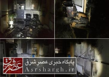 بانک سپه شعبه رودهن طعمه حریق شد