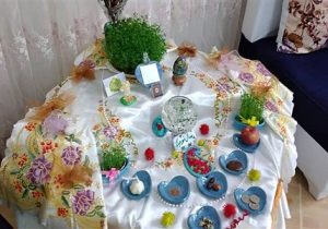 عکس| سنت زیبای چیدن سفره هفت‌سین در دماوند