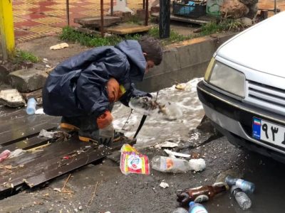 ریختن زباله در انهار و جوی‌ها؛ مهم‌ترین علت آب‌گرفتگی در شهر دماوند