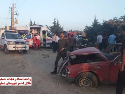 واژگونی خودرو سواری بنز در محور دماوند – تهران ۳ مصدوم بر جای گذاشت
