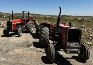 توقیف ۲ دستگاه تراکتور در حین تخلیه نخاله و پسماند در دماوند