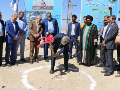 کلنگزنی احداث تصفیهخانه ۱۴۰ میلیاردی در رودهن